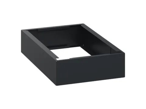 sokkel,HxBxD 100x300x500mm,kunststof,RAL7021,meerprijs