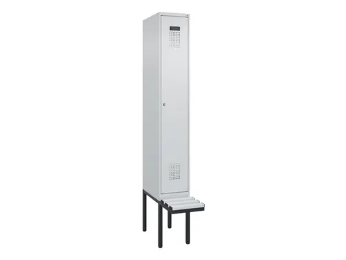 locker met bank,HxBxD 2120x300x815mm,1vak,vak B 300mm,cilinderslot