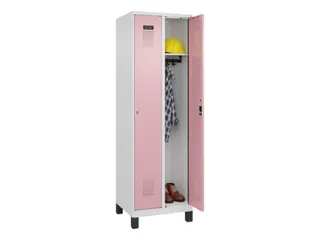 locker,HxBxD 1950x600x500mm,2vak,vak B 300mm,cil.-slot,voeten - 1