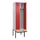 locker met bank,voor scheiding van kleding,HxBxD 2120x600x815mm,2vak