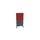 scheidingswand,HxB 1545x800mm,MS-donkergrijs,BN4011-rood