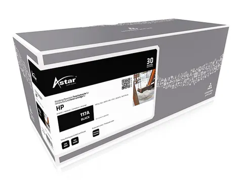 As20190 Astar Hp 117A Clj Cartridge Zwart Rebuilt Zonder Chip