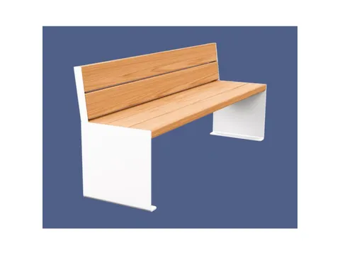 zitbank,B 1800mm,3latten,hout-zitting licht eikenhout,zitting H 450mm