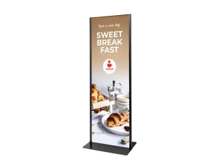 Totem Paneel+ Dubbelzijdige Display 594x1682mm (2xA1) Zwart frame - 8