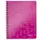 Notitieboek Leitz WOW A5 spiraal PP lijn roze