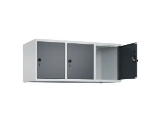 opzetkast,v. locker,3vak.,vak B 400mm,HxBxD 500x1200x500mm - 1