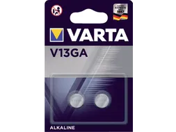 Batterij Varta knoopcel V13GA alkaline blister à 2 stuks