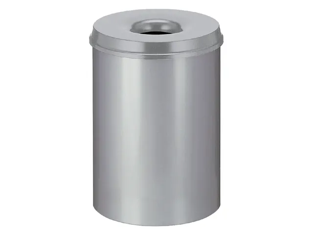 Papierbak met vlamdover Vepabins 30 liter grijs