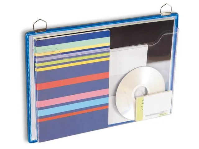 Hangende Folderhouder Din A4 Liggend Metalen Ophanging Kunststof