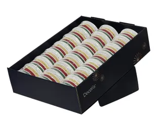 Cadeaulint Decoris rol met 4 kleuren assorti 16 meter - 2