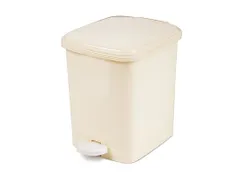 Rechthoekige pedaalemmer 22 Liter Wit