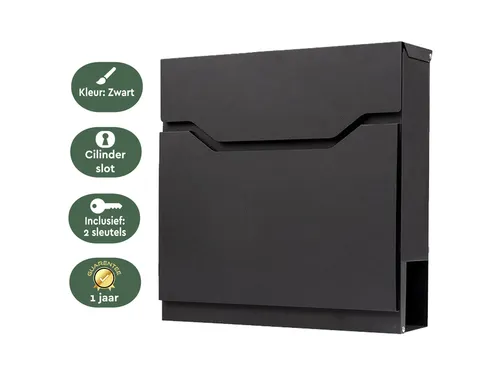 Brievenbus BRASQ PB300 Premium zwart