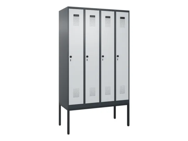 locker voor scheiding van kleding,HxBxD 2120x1200x500mm,4vak