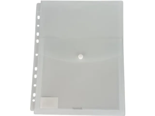 Harmonica Showtas A4 Met Flap en balg Wit, pak 10 stuks