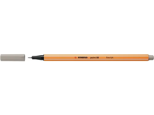 Fineliner STABILO point 88/93 fijn warm grijs