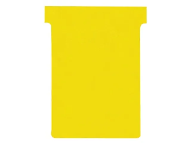 T-planbordkaarten index 3, ft 120 x 92 mm, geel