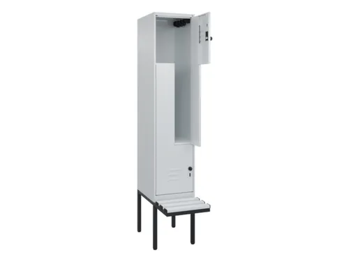 Z-garderobekast,HxBxD 2120x400x815mm,2vak,vak B 400mm,draaigrendel