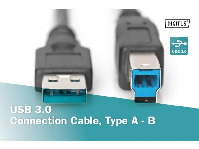 USB 3.0-aansluitkabel type A-B mannelijk/mannelijk 1,8m USB 3.0-compat