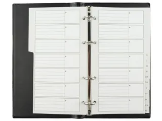 Telefoonalbum Kangaro 215x130mm A-Z 4-rings zwart - 11