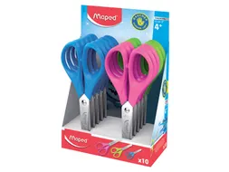 Schaar Maped Essentials 13cm links display à 10 stuks assorti