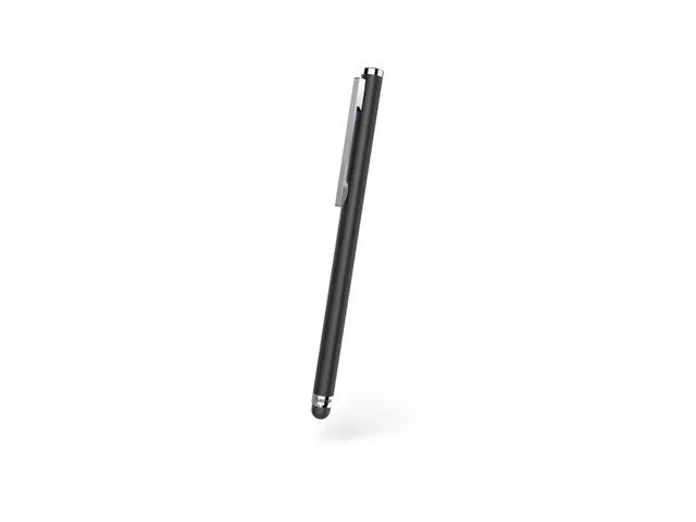 Stylus Pen Hama Slim met soft touch punt en clip zwart