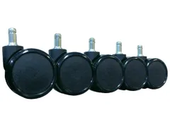 Bureaustoelwielen Euroseats zacht 5 stuks