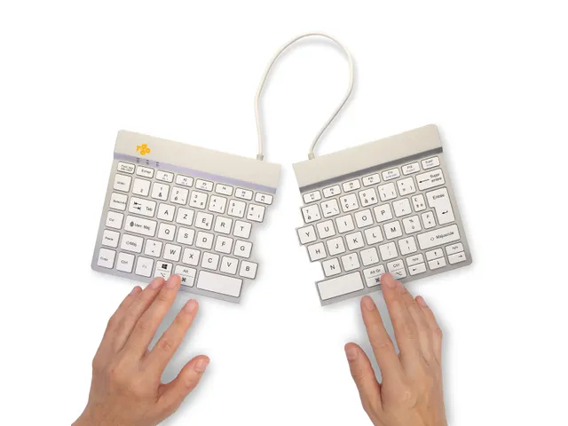 Split Break V2 ergonomisch toetsenbord Azerty FR Wit draadloos