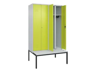 locker voor scheiding van kleding,HxBxD 2120x1200x815mm,4vak - 2