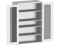 systeemkast,HxBxD 2000x1300x525mm,4xStalen bodem,5-punts sluitsysteem