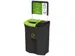 Recycling Unit Meridian 110 Liter Double Open/lift Zwart Groen