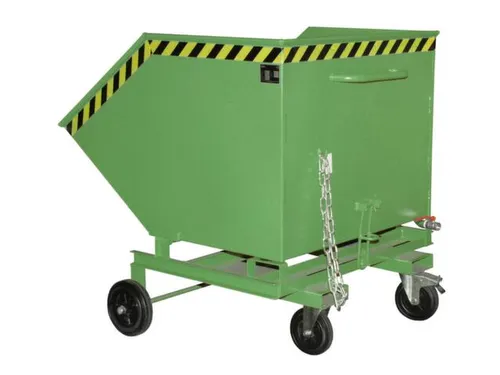 Kiepwagen voor spaanders,HxLxB 1290x1420x1340mm,1m³,draagverm. 300kg