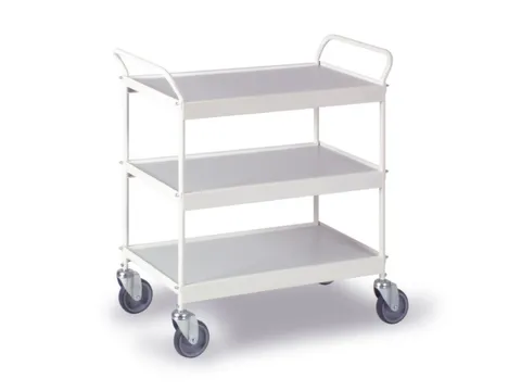 Tafelwagen Draagverm. 150kg Laadvl. Lxb 785x420mm 3 Etages Puurwit