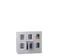 armoire multicases,HxlxP 855x900x500mm,RAL7035,face avant RAL7035