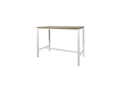 Domino Basic Statafel 160x80x110cm Havana kers Onderstel Wit
