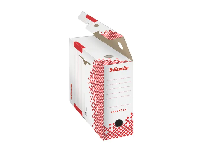 Boîte archives Esselte Speedbox 100x250x350mm blanc