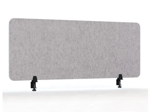 Akoestisch PET-vilt scheidingsscherm bureau lichtgrijs 60x160cm