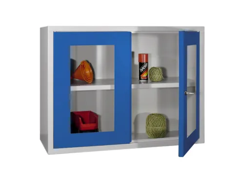 Hangkast 600x800x300mm Achterwand Glad Ral 7035 Front Ral 5010