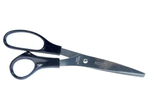 schaar Inox 21 cm, voor rechtshandigen, zwart