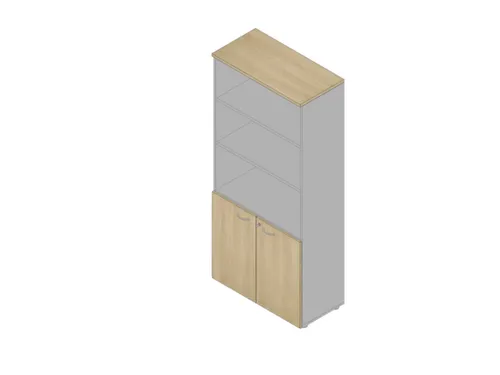 kantoorkast,HxBxD 2000x900x450mm,3xhouten vloer,5ordnerhoogte