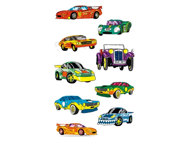 papieretiket Z-Design Kids pakje a 3 vel auto's