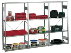 Magazijnstelling Complete Aanbieding 1x Basis-/2x Aanbouwveld 100kg