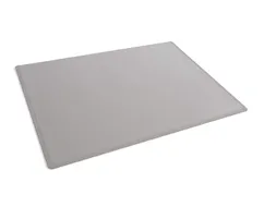 Schrijfonderlegger 650x500 mm met transparante cover PP Grijs