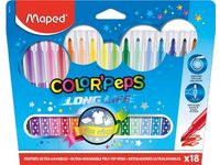 Maped Viltstift Color'Peps 18 Stiften in een Kartonnen Etui