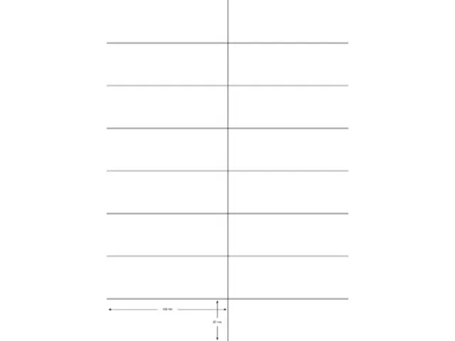 Etiketten 105x37mm wit 100 vel A4, doos à 1600 stuks