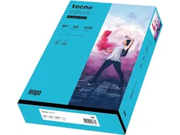 Inapa Tecno colors Gekleurd papier A4 Blauw 80 gram 500vel