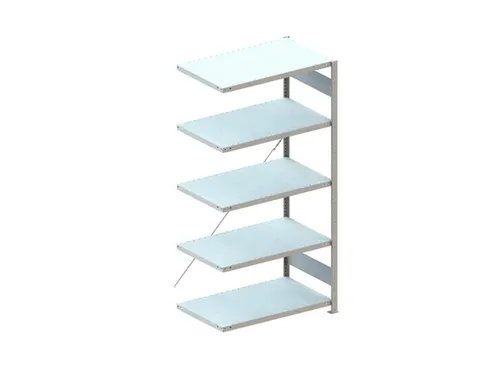 Inhaakstelling Aanbouwveld Ral7035 2000x1006x636mm 5legborden 100kg