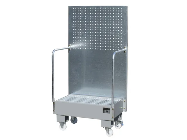 verrijdbare opvangbak,v. 2x60l vat,opvangvol. 60l,HxBxD 1685x890x570mm