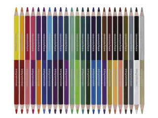 Kleurpotlood Eberhard Faber 2-zijdig gekleurd etui 24 stuks 48 kleuren - 2