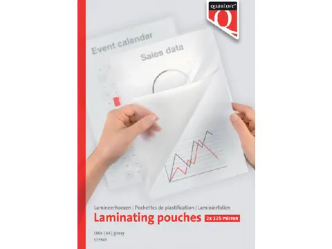 Lamineerhoes Quantore A4 216x303mm 125 Micron
