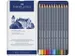 Crayon de couleur Aquarellable Faber-Castell Goldfaber etui 12 pces